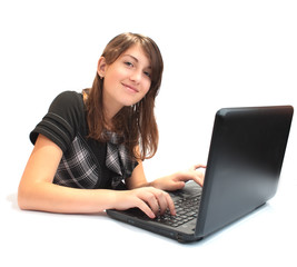 Beautiful Girl in the office