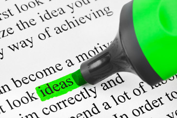 Highlighter and word Ideas