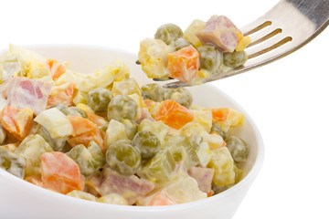 salad with pea