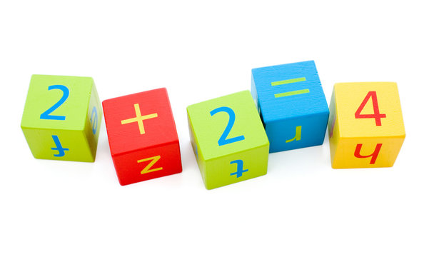 Early Learning - Building Blocks Showing Basic Maths
