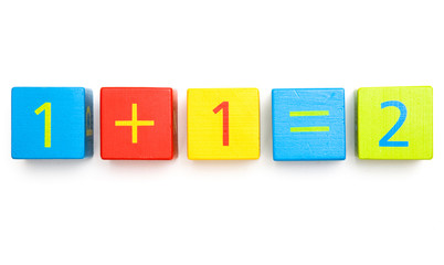 Early Learning - Building Blocks Showing Basic Maths