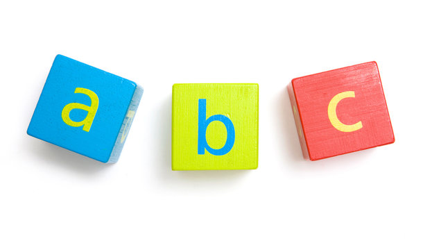 Early Learning - Building Blocks Showing ABC Alphabet Letters