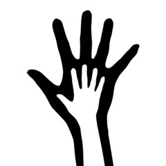 Obraz premium Hand in hand