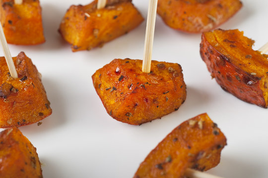 Close Up of Roasted Pumpkin