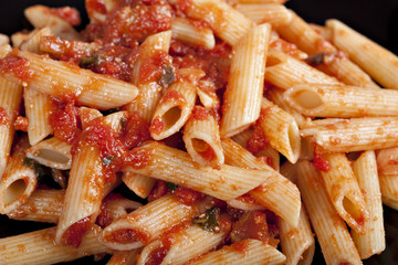 Penne with tomato sauce