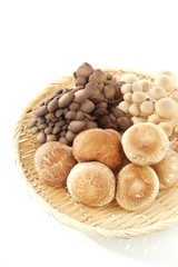 3種類のキノコの盛り合わせ