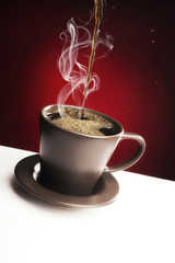 Kaffee Tasse heiß