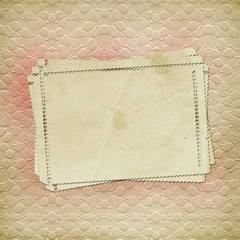 Obraz premium Grunge paper design in scrapbooking style on the abstract backg