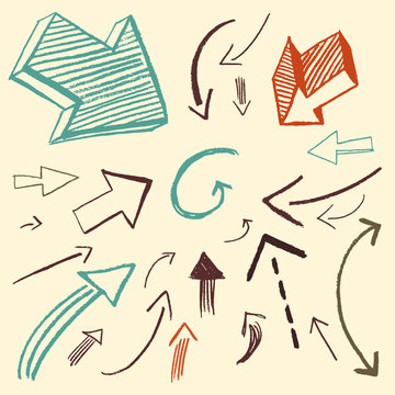 doodle set - arrows