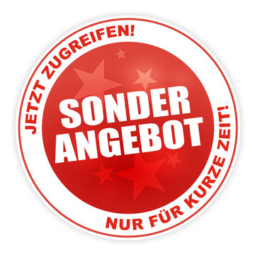 Button - Sonderangebot Nur f&uuml;r kurze Zeit!