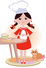 Girl cook
