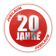 Button - Jubiläum Geburtstag Jahrestag Firmenjubiläum 20
