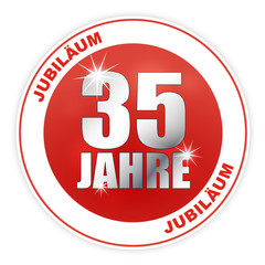 Button - Jubiläum Geburtstag Jahrestag Firmenjubiläum 35