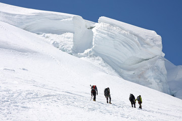 Fototapeta na wymiar Na Mont Blanc