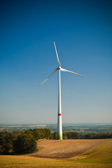 Fototapeta premium Wind Turbine - alternative and green energy source