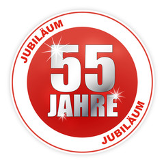 Button - Jubiläum Geburtstag Jahrestag Firmenjubiläum 55
