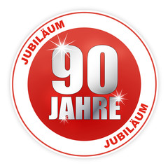 Button - Jubiläum Geburtstag Jahrestag Firmenjubiläum 90