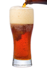 Beer Pouring into glass