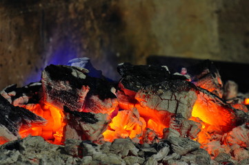 feu de cheminée