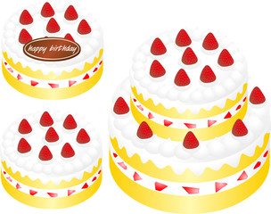 バースデーケーキセット　生クリーム