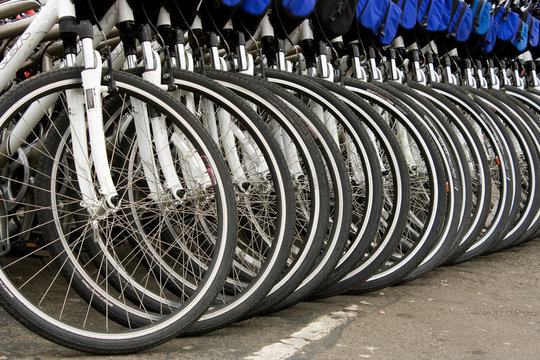 Row of bikes