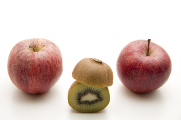 Apfel mit Kiwi