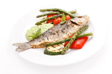 fish with vegetables