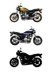 vector illustrations of motorcycle