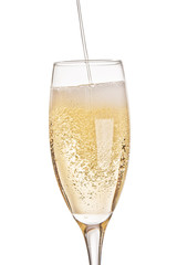 A glass of champagne