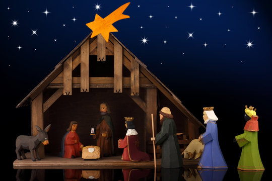 Weihnachtliche Krippe