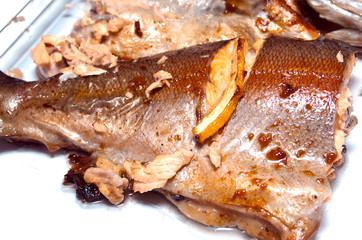 roasted trout .
