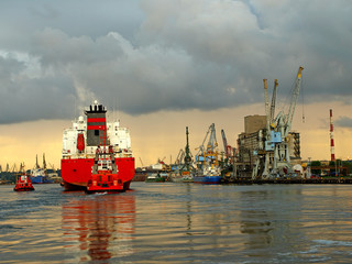 Maneuvers in port