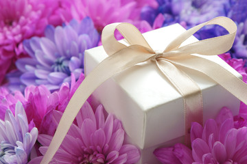 gift and flowers