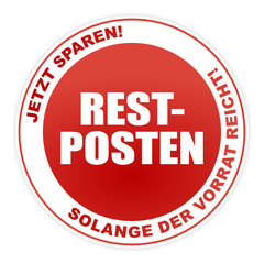 Button - Restposten! Solange der Vorrat reicht!
