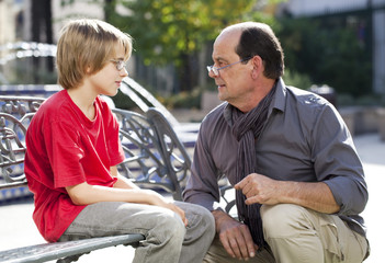 grand parent petit enfant complices