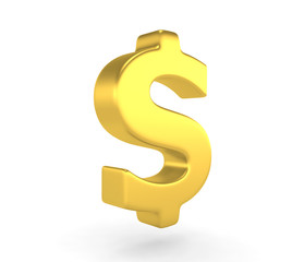 Dollar sign - 3d render