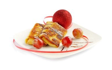 Chrismas pancake and ball