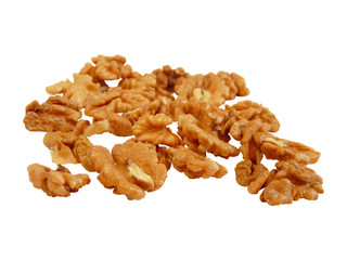 walnut kernel, isolated on white