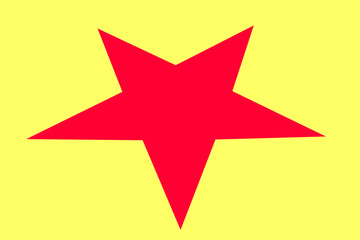 red star over yellow