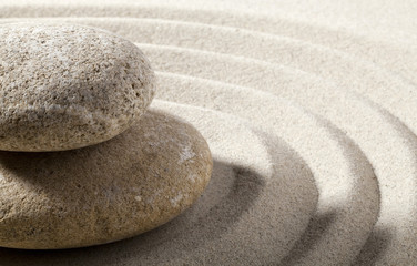 Fototapeta na wymiar zamknąć się kamyczki piasku krajobraz zen