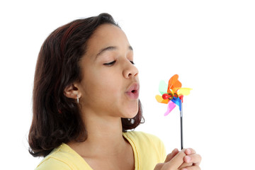 Child On White Background