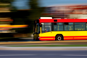 City bus and public transportation
