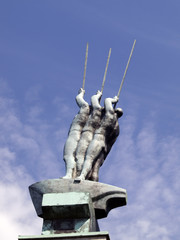 Statue der drei Ruderer