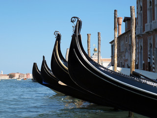 Picture of the Venice gondola near San Marco square