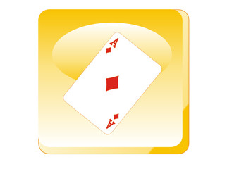 Obraz premium Spielkarten - Karo Ass