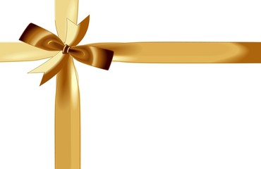 Fototapeta premium Christmas, Weihnachten, Band, schleife, gold