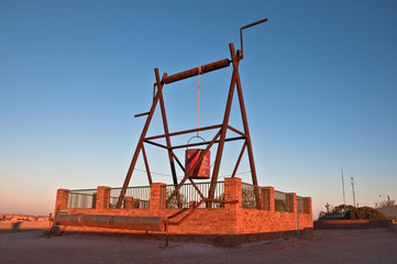 the big winch, a symbol of coober pedy, australia