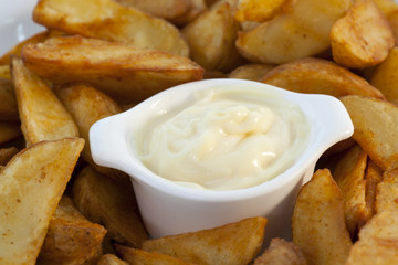 Patatas Bravas With Dipping Sauce