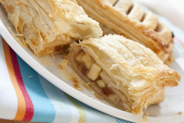 Close Up of Apple Strudel