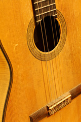 Obraz premium Antike Gitarre - Closeup